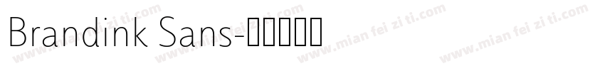 Brandink Sans字体转换